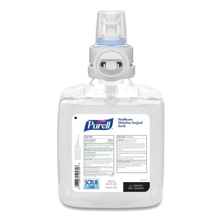 PURELL Waterless Surgical Scrub Gel Hand Sanitizer, 1200 mL Refill, Fragrance-Free, For CS-8 Dispenser, 2PK 7869-02